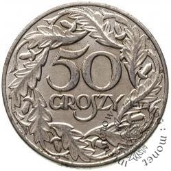 50 groszy (żelazo niklowane - znak mennicy)