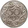 50 groszy (żelazo niklowane - znak mennicy)