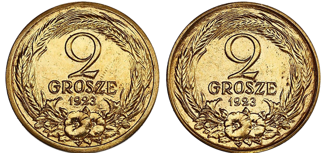 2-grosze-złoto