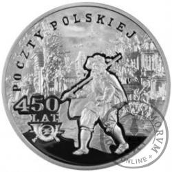 10 złotych - 450 lat Poczty Polskiej