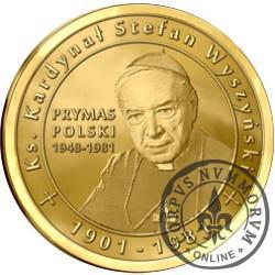 Ks. Kardynał Stefan Wyszyński (mosiądz pozłacany)
