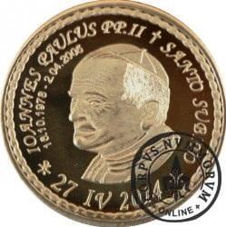 10 denarów - DENARIUS X (mosiądz - wersja eksportowa) / Jan Paweł II - KANONIZACJA