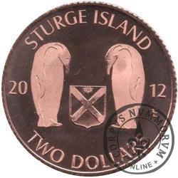 TWO DOLLARS / STURGE ISLAND - WESTARCTICA TERRITORIES (Emisja specjalna - Cu)
