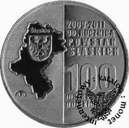 100 marek polskich - 90. ROCZNICA POWSTAŃ ŚLĄSKICH (alpaka I)