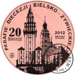 20 Diecezji - PARAFIA ŚWIĘTEGO MICHAŁA ARCHANIOŁA W KOŃCZYCACH WIELKICH (miedź + rycina - Φ 38 mm)