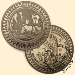 10 miedziaków numizmatycznych (mosiądz) - św. Eligiusz