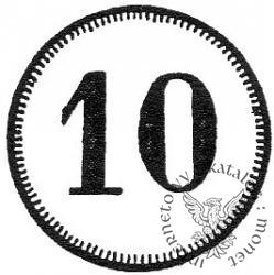 10 fenigów - okrągłe