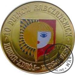 10 dutków rabczańskich - Muzeum Orderu Uśmiechu (bimetal pozłacany z tampondrukiem)