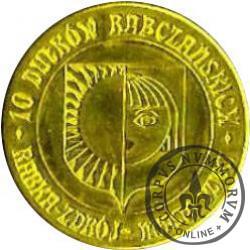 10 dutków rabczańskich - Muzeum Orderu Uśmiechu (bimetal pozłacany)