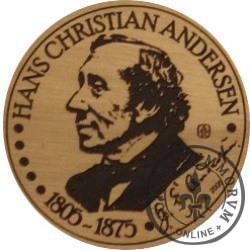 20 andersenów / Hans Christian Andersen - typ IV / PRÓBA - WZORZEC PRODUKCYJNY DLA MONETY (miedź patynowana)