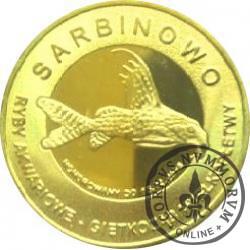 10 złotych rybek - Pomorze Zachodnie / Sarbinowo ~ Giętkoząb wielkopłetwy (IX emisja - mosiądz pozłacany)