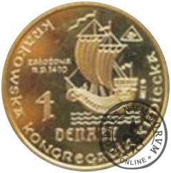 4 denary (mosiądz z tampondrukiem)