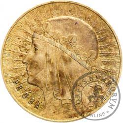 10 złotych - Polonia (głowa kobiety) zn. men. Ag