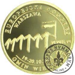 100 denarów - Związek Gmin Wiejskich Rzeczypospolitej Polskiej (mosiądz)