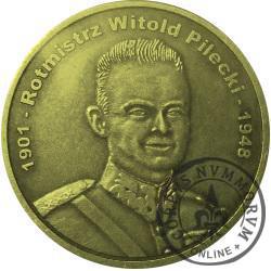 1 wilk (mosiądz) - rotmistrz Witold Pilecki