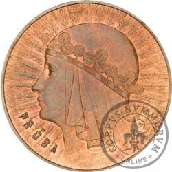 10 złotych - Polonia (głowa kobiety) brąz