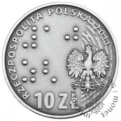 10 złotych - Europa bez barier - 100-lecie Towarzystwa Opieki nad Ociemniałymi