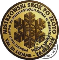 1 złoty skok (mosiądz oksydowany)