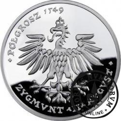 40 orłów - Półgrosz 1549 / Zygmunt II August (Ag)