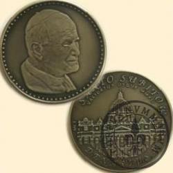 10 denarów - DENARIUS X (alpaka oksydowana) / Bazylika Św. Piotra na Watykanie / Jan Paweł II - 45-lecia święceń kardynalskich