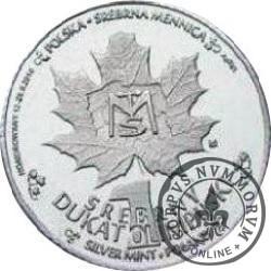 1 srebrny dukat olimpijski (Ag)