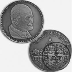 10 denarów - DENARIUS X (Ag oksydowane) / Bazylika Św. Piotra na Watykanie / Jan Paweł II - 45-lecia święceń kardynalskich