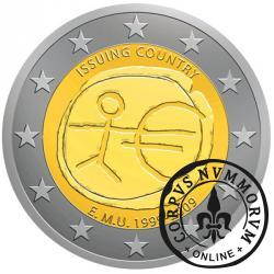 2 euro (A) - 10 Rocznica Unii Gospodarczej i Walutowej