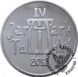 2 dukaty - logo Jarmarku Tumskiego (mosiądz posrebrzany)