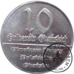 10 guldenów gdańskich (Ag - próba)