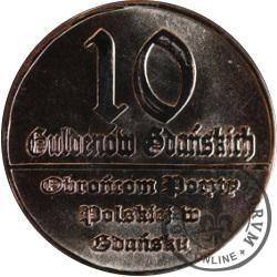 10 guldenów gdańskich (Au - próba)