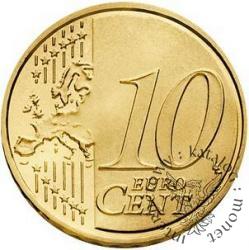 10 euro centów - Benedykt XVI