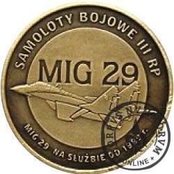 2 polskie skrzydła / MIG 29 (mosiądz oksydowany)
