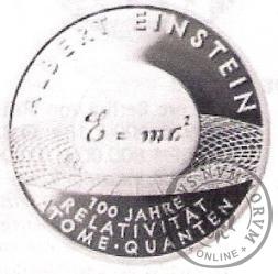 10 euro -  Albert Einstein - 100 lat Teorii Względności. 