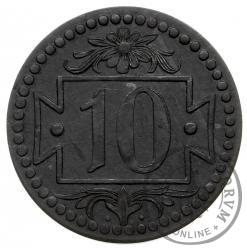 10 fenigów - mała liczba Zn