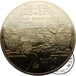 2 lwy - ORLĘTA LWOWSKIE (mosiądz)