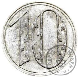 10 fenigów (srebro - liczba bez ornamentu)