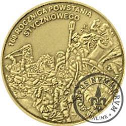 160. ROCZNICA POWSTANIA STYCZNIOWEGO (mosiądz)