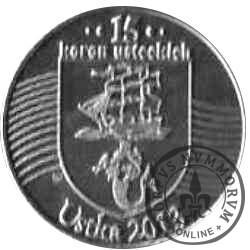 15 koron usteckich (III emisja - mosiądz posrebrzany)