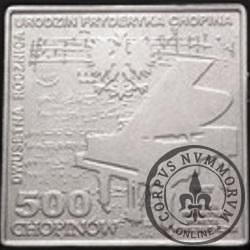 500 chopinów / Fryderyk Chopin (klipa - aluminium)