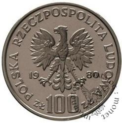 100 złotych - Jan Kochanowski popiersie