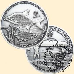 100 złotych rybek (Ag.925 oksydowane) -  VI emisja / LESZCZ