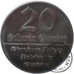 20 guldenów gdańskich (Ag - próba)