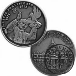 10 denarów - DENARIUS X (Ag oksydowane) / Bazylika Św. Piotra na Watykanie / Jan Paweł II - jubileusz 35-lecia pontyfikatu (1978-2013)