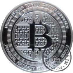 Bitcoin BTC ANONYMOUS MINT (miedź srebrzona)