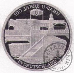 10 euro -  100 lat niemieckiego metra