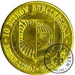 10 dutków rabczańskich - Pomnik Świętego Mikołaja (bimetal pozłacany)