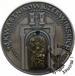 40 kwartników czerwińskich - 600 LECIE BITWY POD GRUNWALDEM (brąz srebrzony oksydowany z szafirem)