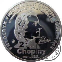 2 chopiny / Fryderyk Chopin (aluminium)