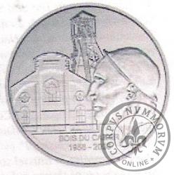 10 euro - 50 rocznica katastrtofy górniczej w Bois du Cazier w Marcinelle -górnik miedziany.