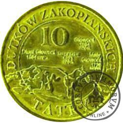 10 dutków zakopiańskich - Goryczka krótkołodygowa (IV emisja - bimetal pozłacany)